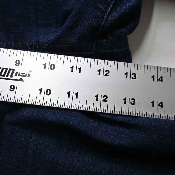 Gloria Vanderbilt 10 Short Stretch Waist Bootcut Dark Wash Denim Womens Jeans - Picture 3 of 9